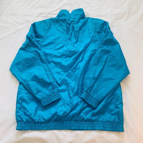 Vintage Light Blue Button-Up Windbreaker Jacket - Picture 6 of 10